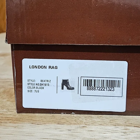 London Rag Beatriz/women's/ ankle boots/Block heel/Chunky platform/zipper/size 7 - Picture 11 of 14